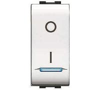 Elettrocanali - Interruttore Bipolare con Pilota MyLife 16 AX Bianco 1 Modulo ECL4015WH
