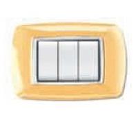 Elettrocanali - Mascherina MYLIFE 3 moduli Giallo Pastello