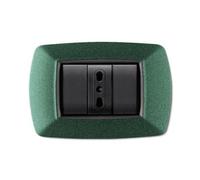 Elettrocanali - Mascherina mylife 3 moduli Vulcanizado Verde Notte