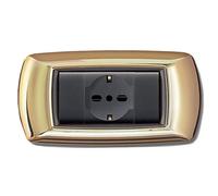 Elettrocanali - Mascherina mylife 4 moduli oro