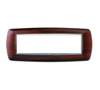 Elettrocanali - Mascherina mylife 7 Moduli Legno Scuro