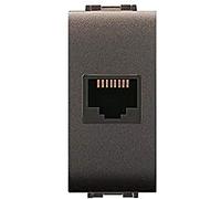 elettrocanali MY LIFE PRESA TELEFONICA RJ11, Nero