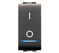 Elettrocanali Mylife 4015 interruttore bipolare con led compatibile Btcino