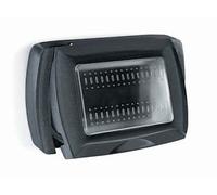 Elettrocanali - Piastra autoportante mylife ip55 3 moduli nero