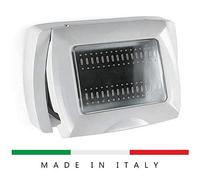 Elettrocanali - Placca Autoportante mylife IP55 3 moduli bianco