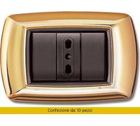 41550 Q.TA' 10 PLACCA LIFE LIVING PLAST ORO 3P