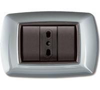 ELETTROCANALI Placca Placchetta Elettrica Copri Interruttore 4P ECL2984AC