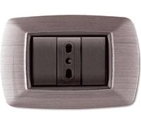 41580 Q.TA' 1 PLACCA LIFE LIVING PLAST ACCIAIO SATINATO 7P