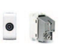 Elettrocanali - Presa coassiale ULB Pasante mylife connettore maschio 4DB Bianco