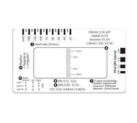 Elettrocardiogramma 7 Step Ruler Card Portatile Tasca Elettrocardiogramma Interpretazione Guida Carta per la Salute del Cuore ECG Riferimento