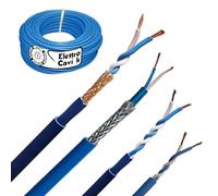 ELETTROCAVI K - CAVO VIDEOCITOFONO 2x1 mm² SCHERMATO GRADO 4° PER USO ESTERNO 2 FILI TWISTATO BIPOLARE 2 POLI PROFESSIONALE UNIVERSALE MADE IN ITALY 10 METRI