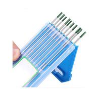 Elettrodi al tungsteno da 10 pezzi con saldatura TIG 2% Lanthanated 1.6x150CM Punta verde