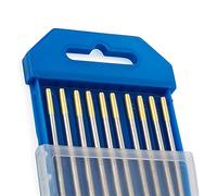 Elettrodi di tungsteno professionali da 150 mm/6 pollici per saldatura 150 mm 1.0 .6 2,4 mm WL20 WT20 WC20 WL15 WP aste di saldatura bastoni (WL15-oro, 1,6 mm)