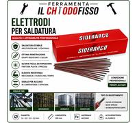 Elettrodi E40 Rossi 2,5x300 mm Rutile Saldatura Acciaio 275 Pezzi