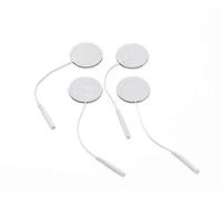 Elettrodi in Tessuto Promed 32 mm, 4 Pezzi, Elettrodi Tens Autoadesivi con Spina da 2 mm per Dispositivi Tens/Ems, Riutilizzabili