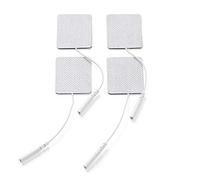 Elettrodi in Tessuto Promed 45x35 mm, 4 Pezzi, Elettrodi Tens Autoadesivi con Spina da 2 mm per Dispositivi Tens/Ems, Riutilizzabili