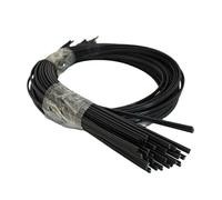 Elettrodi per saldatura in plastica ABS/PE/PP, lunghezza 1 m, per saldatore ad aria calda, strumenti di riparazione paraurti auto, bastoni per saldatura (ABS, 2 pezzi)