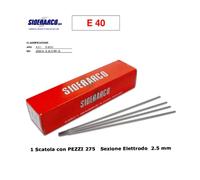 ELETTRODI SALDATURA RUTILICI 2.5 x 300 TIPO RUTILICO ROSSO PZ 275 SIDERARCO