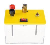 Elettrodi Soluzione Conducibilità Esperimento Dimostratore Box per l'Educazione Scienza Elettrochimico Insegnamento Aid Lab Equipment