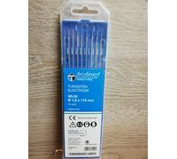 Elettrodi tungsteno cerio 2% per acciao e inox TIG colore GRIGIO vari Ø 10 pz
