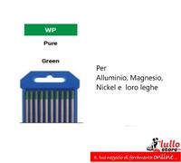 Elettrodi tungsteno TIG Puro Cerio Torio Lantanio vari diametri e confezioni