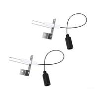 Elettrodo di accensione per scaldabagno RV 2 pezzi per Atwood 6-10 galloni - Kit di ricambio per sensore di accensione a impulsi ceramici serie GH GC nero bianco