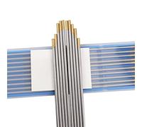 Elettrodo di saldatura 10 pezzi 1,6-3,2 mm elettrodi di tungsteno resistenti all'usura aste di saldatura assortiti con punta dorata lanthanated elettrodi di tungsteno per asta di saldatura in