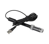 Elettrodo per sonda pH con connettore BNC per test di laboratorio per acquari idroponici, intervallo di pH 0-14, cavo da 2 m, include calibrazione pH 4,01 e 6,86 (300 cm)