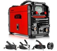 Elettrodo Saldatrice Inverter Stick/Lift MIG: DEKO 220V 135Amp MIG/Lift TIG/Stick 3-in-1 Saldatrice IGBT Inverter Set portatile per proprietari di case e appassionati del fai da te
