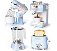 Elettrodomestici Cucina Giocattolo Planetaria Macchina Caffè Tostapane Frullator