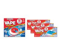 Elettroemanatore Filo Classic con 10 Piastrine Incluse, Protegge dalle Zanzare Comuni e Tigre, 12 Ore di Protezione + 3xRicarica, Piastrine Antiodore, (Confezione Da 30 Piastrine)