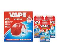 Elettroemanatore Liquido Classic con Ricarica Liquida 60 Notti, Diffusore Antizanzare + 3x Ricarica Liquida Classica, Protegge dalle Zanzare 60 Notti