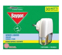 ELETTROEMANATORE LIQUIDO GENIUS BAYGON - + RICARICA LIQUIDA DURATA NOTTI 30- ...