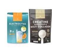 Elettroliti Senza Zucchero 45 Dosi + Creatina Monoidrato con Collagene Multi Tipo e Vitamina C 70 Dosi. N2 Natural Nutrition