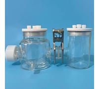 Elettrolizzatore a finestra luminosa al quarzo a temperatura controllata a doppio strato con elettrolizzatore sigillato a strato singolo(100ml-100ml)