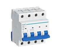 Elettrolucestore - chint interruttore magnetotermico nb1-63 4p quadripolare 4 moduli posti 20a 6ka curva c 51408 180399