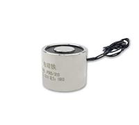 Elettromagnete elettromagnetico 30 x 25 mm P30/25 Magnete elettrico di serraggio e sollevamento, CC 12 V/24 V, ventosa, 15 kg, 150 N, 1 pezzo (12 V)