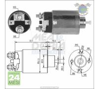 Elettromagnete Motore d'avviamento Meat per NISSAN ALMERA TINO II I PRIMERA #qi