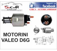 ELETTROMAGNETE MOTORINO AVVIAMENTO D6G ORIGINALE VALEO PER FIAT LANCIA MJET