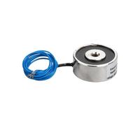 Elettromagnete, tensione di lavoro 12±2V, il valore massimo di aspirazione è 5Kg/49N, 25 x 11mm L'elettromagnete a ventosa rotonda