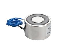 Elettromagnete, tensione di lavoro 12±2V, valore massimo di aspirazione 35kg/343N, 40x25mm. L'elettromagnete a ventosa rotonda