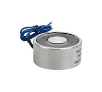 Elettromagnete, tensione di lavoro 12±2V, valore massimo di aspirazione 85kg/834N, 65x30mm. L'elettromagnete a ventosa rotonda