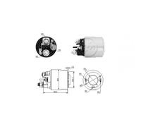 Interruttore elettromagnetico avviatore ZM2494 ERA per CITROËN PEUGEOT