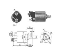 Interruttore a solenoide, motorino di avviamento per JAZZ I (AA) 1.2 1984-1986