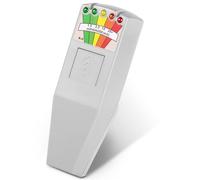 Elettrometro digitale, B97A-Tester Per Radiazioni Di Campo Elettromagnetico Cattura Fantasmi Rilevatore Apparecchiature Paranormali Misuratore EMF Gauss A 5 LED(Grey-White)