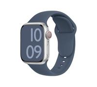 ELETTRONEO C1A Cinturino per Apple Watch Ultra 3 2 49mm, Serie 11 10 46mm, 9 8 7 45mm 41mm, SE 6 5 4 44mm 40mm, 3 2 1 42mm 38mm Donna Uomo Band Bracciale Sport Silicone, Blu Abisso