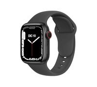 ELETTRONEO C1B Cinturino per Apple Watch Ultra 2 49mm, Serie 10 46mm, 9 8 7 45mm 41mm, SE 6 5 4 44mm 40mm, 3 2 1 42mm 38mm Donna Uomo Band Bracciale Sport Silicone,Grigio Spazio