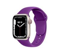 ELETTRONEO C1B Cinturino per Apple Watch Ultra 2 49mm, Serie 10 46mm, 9 8 7 45mm 41mm, SE 6 5 4 44mm 40mm, 3 2 1 42mm 38mm Donna Uomo Band Bracciale Sport Silicone,Viola Regina