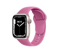 ELETTRONEO C1B Cinturino per Apple Watch Ultra 2 49mm, Serie 10 46mm, 9 8 7 45mm 41mm, SE 6 5 4 44mm 40mm, 3 2 1 42mm 38mm Donna Uomo Band Bracciale Sport Silicone,Pink Ladies