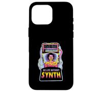 Elettronica DJ No Life Without Synth Sintetizzatore Rave Custodia per iPhone 16 Pro Max